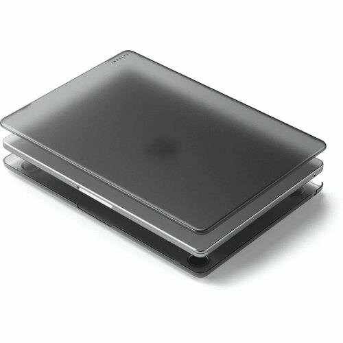 Чехол-накладка Satechi Eco-Hardshell Case для Macbook Air 13 (M2/M3) 2022/2024 тёмный-прозрачный