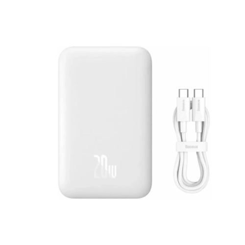 Внешний аккумулятор Baseus Magnetic Mini Wireless Fast Charge Power Bank 10000mAh 20W PPCX030002 4124₽