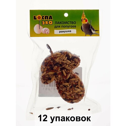 Боспа Эко Лакомство для попугаев Грибок ракушка 40 г 12 уп 1355₽