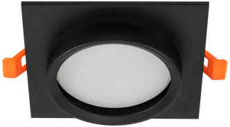 Квадратный точечный светильник спот потолочный черный