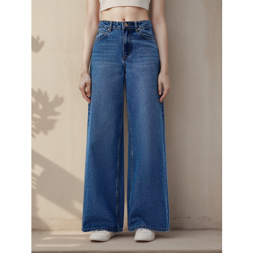 Джинсы широкие  Sylvia, размер 25, синий