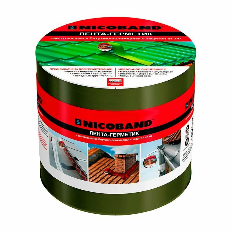 Лента герметизирующая технониколь Nicoband Зеленый 300*15 см