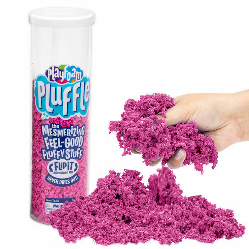 Живой кинетический песок Pluffle Розовый