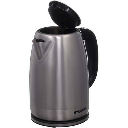 Чайник электрический HYUNDAI , 2200Вт, серебристый матовый и черный - фото №11