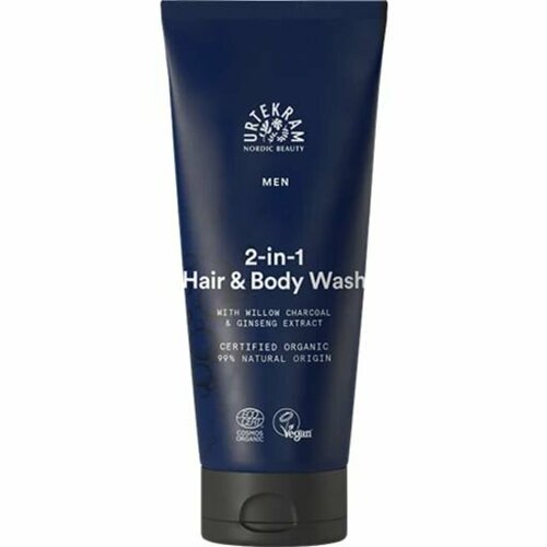 Гель для душа мужской URTEKRAM Luomu MEN 2in1 Hair Body Wash 2 в 1 для тела волос с экстрактом женьшеня 200 мл из Финляндии 920₽