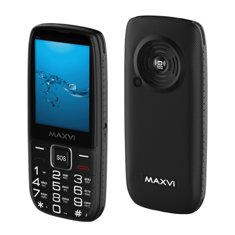 Телефон Maxvi B32 черный