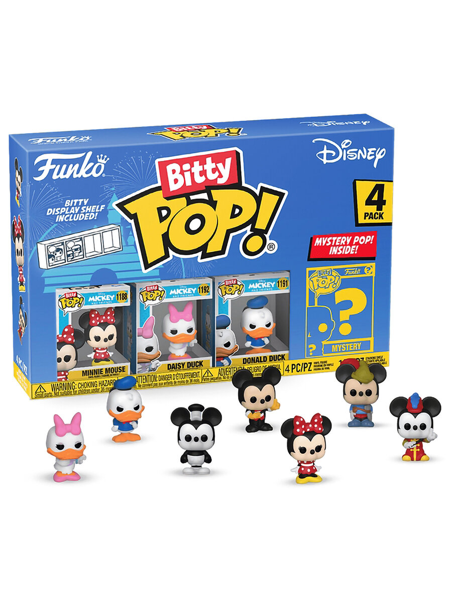 Фигурка Funko Bitty POP! Disney S2 Minnie Mouse+Daisy Duck+Donald Duck+Mystery (1 of 4) 4PK 71320