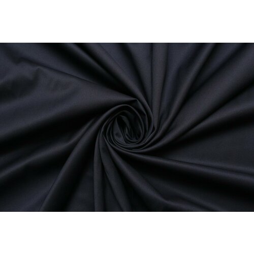 Ткань плательно-костюмная Toccini стрейч тёмно-синяя, ш142см, 0,5 м