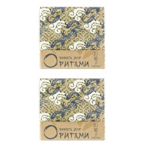 Okasi Бумага для оригами, 36 листов, 2 уп
