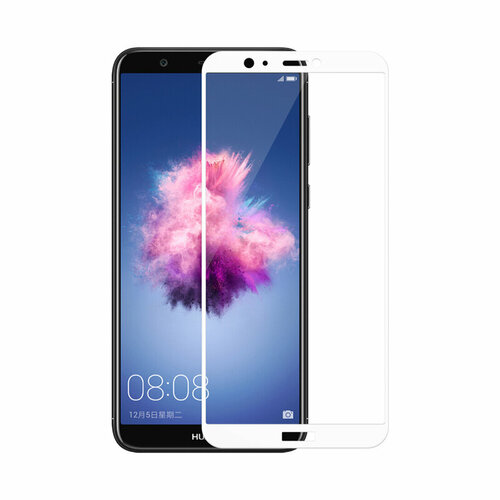 Защитное 3D стекло для Huawei P Smart белое защитное стекло 3d для huawei p smart 2021 черный