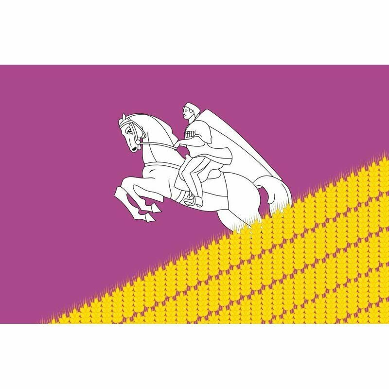 Флаг Кущёвского района. Размер 135x90 см.