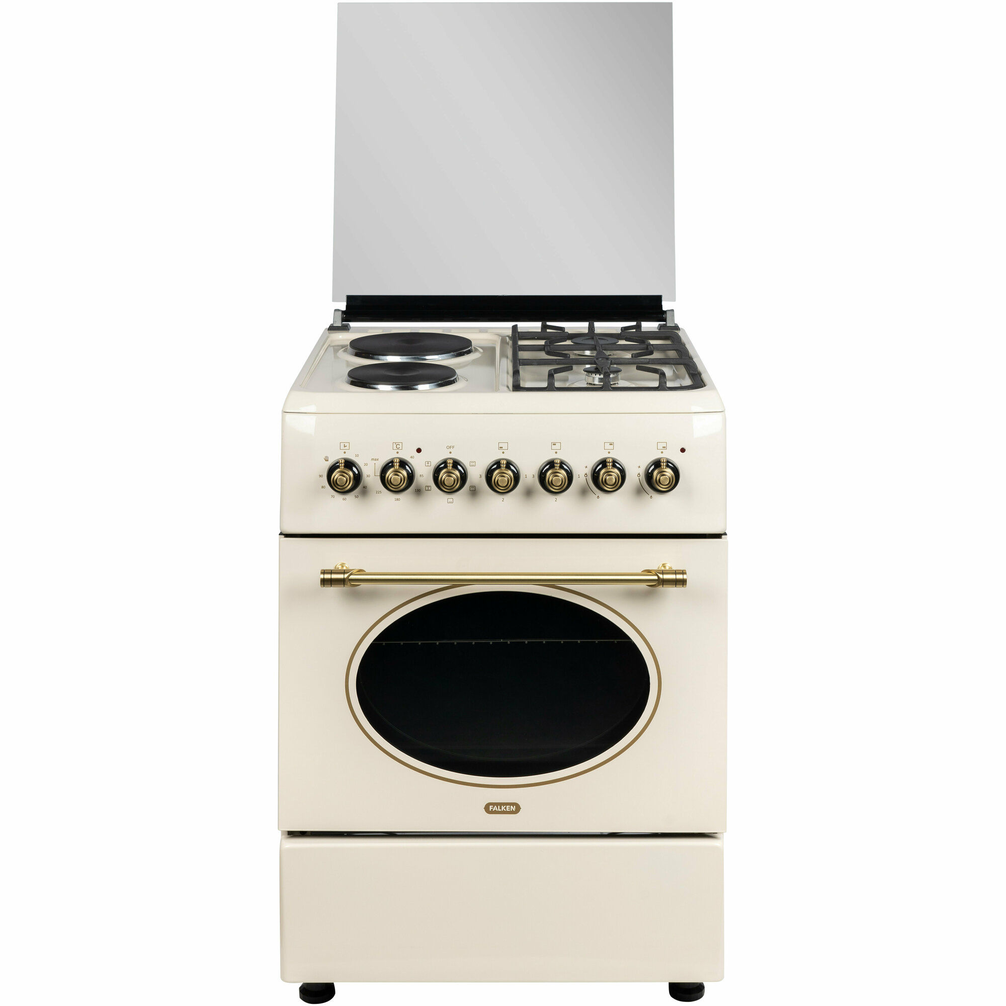 Комбинированная плита FALKEN G-6008-1 RETRO BEIGE