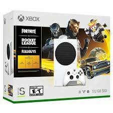 Игровая приставка Microsoft Xbox Series S 512 ГБ SSD, Fortnite, Rocket League, Fallguys, белый/черный