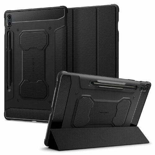 Чехол SPIGEN для Galaxy Tab S9 FE Plus (2023) - Rugged Armor Pro - Черный - ACS06856 чехол spigen rugged armor 064cs24871 для apple iphone xr black