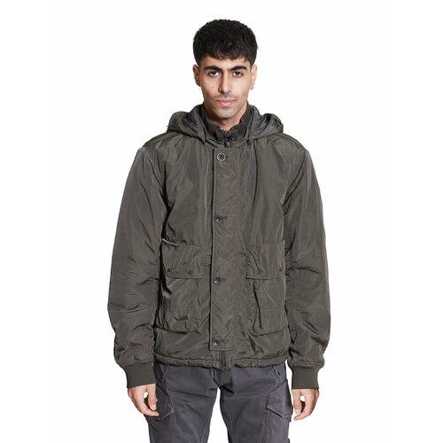 Куртка C.P. Company CHROME-R GOGGLE BOMBER JACKET, размер 50, olive night куртка рубашка c p company chrome r pocket светло зеленый