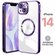 Чехол для iPhone 14, магнитный, с защитой камеры и ударопрочный, ...