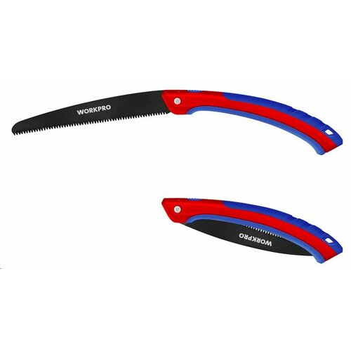 Ножовка садовая складная с прямым лезвием 250мм 7TPI WORKPRO WP333012 1210₽