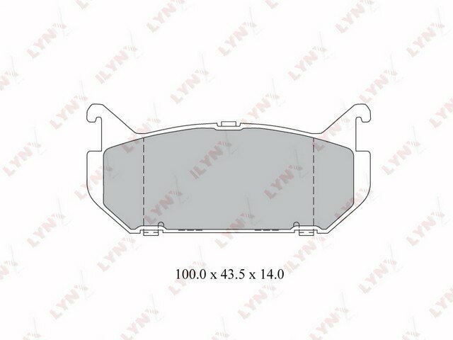 Колодки тормозные задние MAZDA 626 (GE) 1.8-2.5 92-97 / Xedos 6 (CA) 92-99, FORD Probe 2.0-2.5 93-98 BD-3029