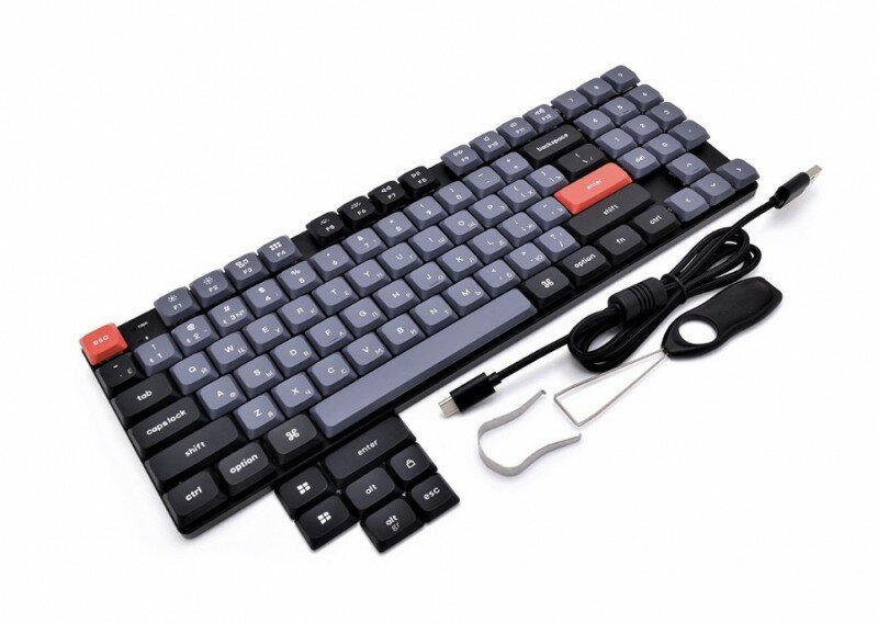 Клавиатура QMK Keychron K13 Pro, 90 клавиш, Hot-Swap, Gateron low profile Red Switch - фото №15