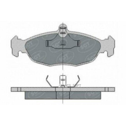 SCT GERMANY SP252 коод. торм. задн. OPEL ASTRA F/DAEWOO NEXIA/CHEVROLET LANOS