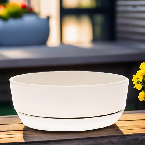 Горшок для цветов керамика кашпо для суккулентов кактуса Бонсай Огма D22xH8 см 1212₽