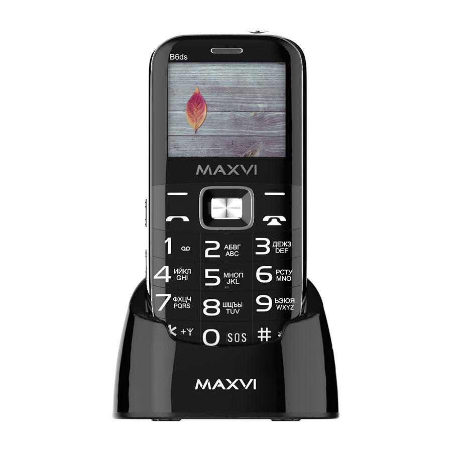 Телефон MAXVI B6ds, 2 SIM, черный