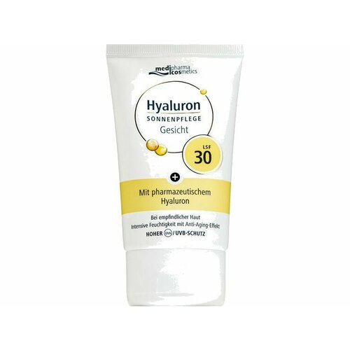 Солнцезащитный крем для лица SPF 30 Medipharma Cosmetics Hyaluron