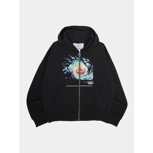 фото Худи jungles jungles spiralling hoodie, размер xxl, черный
