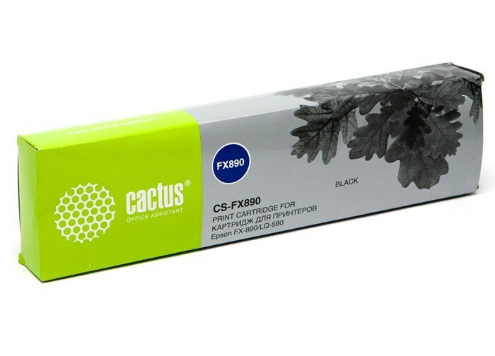 Комплект 3 шт, Картридж матричный Cactus CS-FX890 черный для Epson FX-890/LQ-590