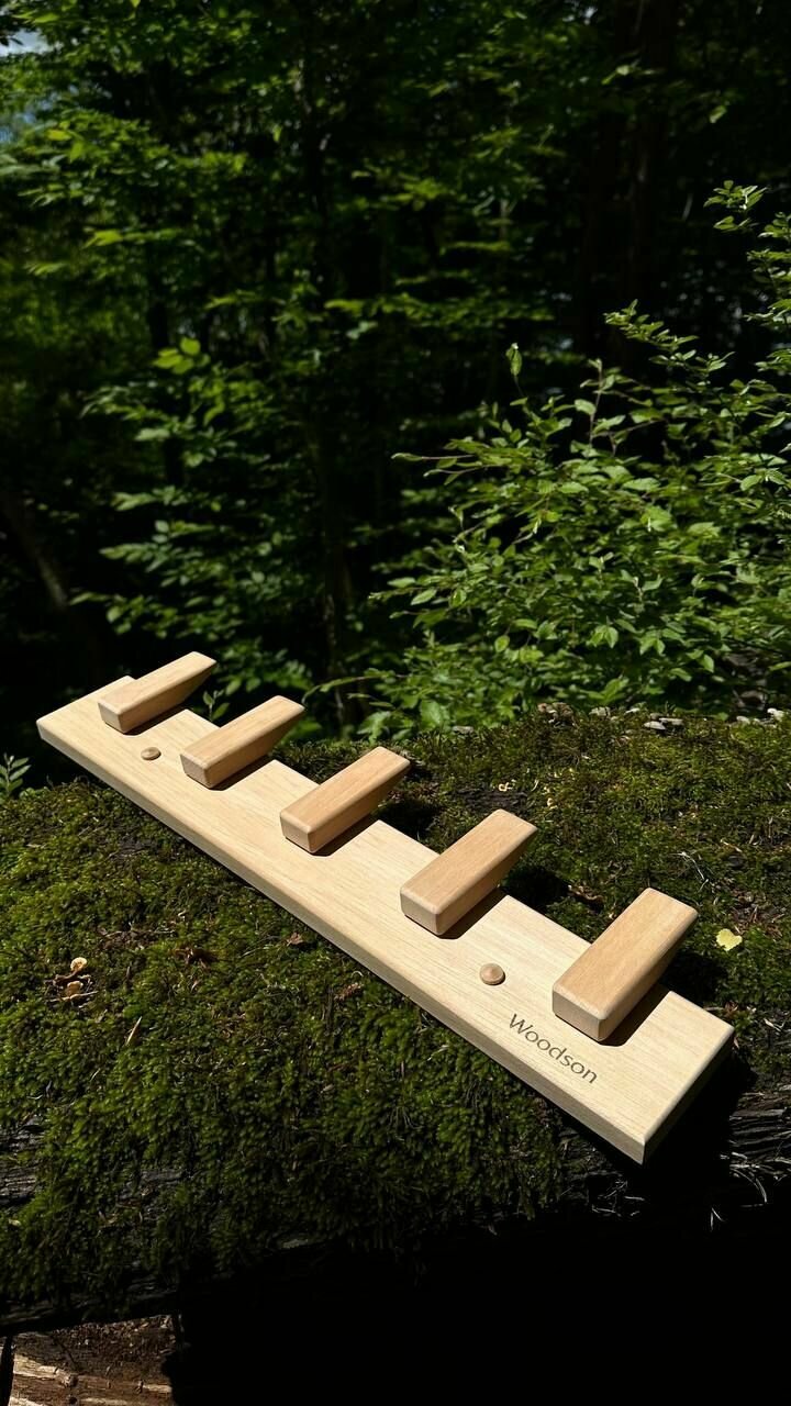 Вешалка деревянная Woodson D5 Липа, 5 крючков — фото 1