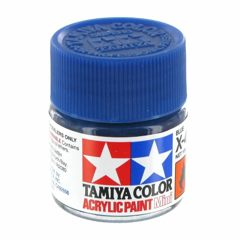 81504 X-4 BLUE GLOSS (синий глянцевый) акриловая краска объем 10мл.