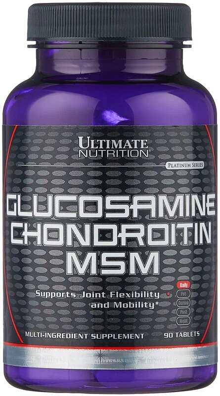 Препарат для укрепления связок и суставов Ultimate Nutrition Glucosamine Chondroitin MSM, 90 шт.