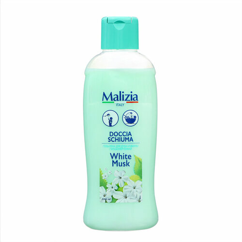 Гель - пена для душа и ванны WHITE MUSK MALIZIA, 1000 мл гель для душа milkbaobab original body wash white musk 1000 мл