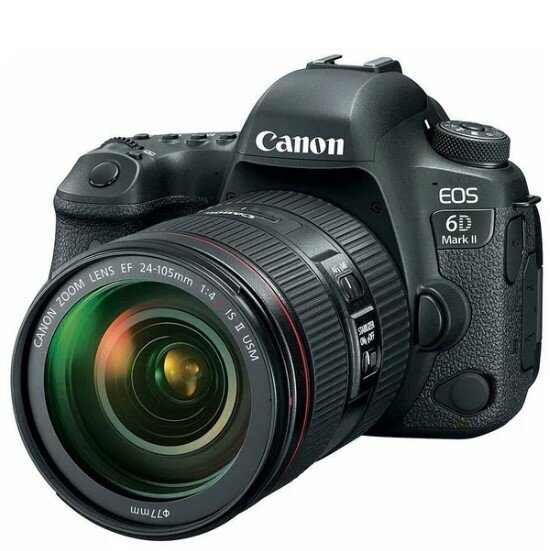 Фотоаппарат Canon EOS 6D Mark II Kit EF 24-105mm 1:4 L IS II USM, черный