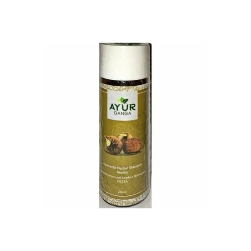 Ayurvedic Herbal Shampoo REETHA, Ayur Ganga (Аюрведический хербал шампунь ритха), 200 мл.
