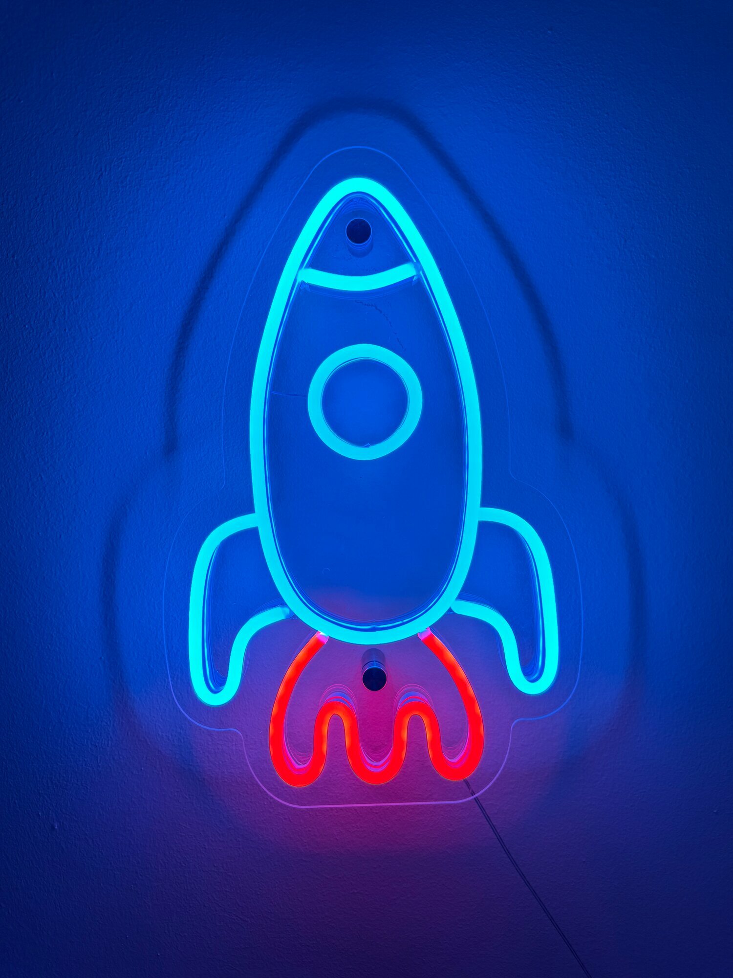 фото Неоновая вывеска, настенная, светильник Облако