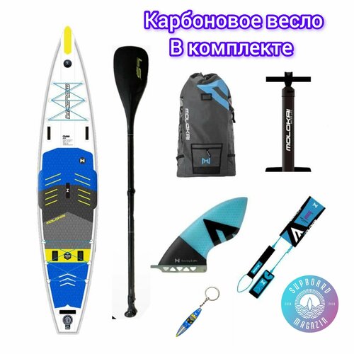 Надувная Sup доска MOLOKAI FINDER AIR 12,6X31RDS (Карбон весло)