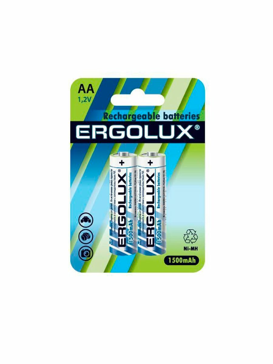 Батарейки Ergolux Ni-MH Rechargeable АА 2шт - фото №7