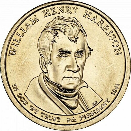 США 1 доллар 2009 год, девятый Президент США - Уильям Генри Гаррисон UNC