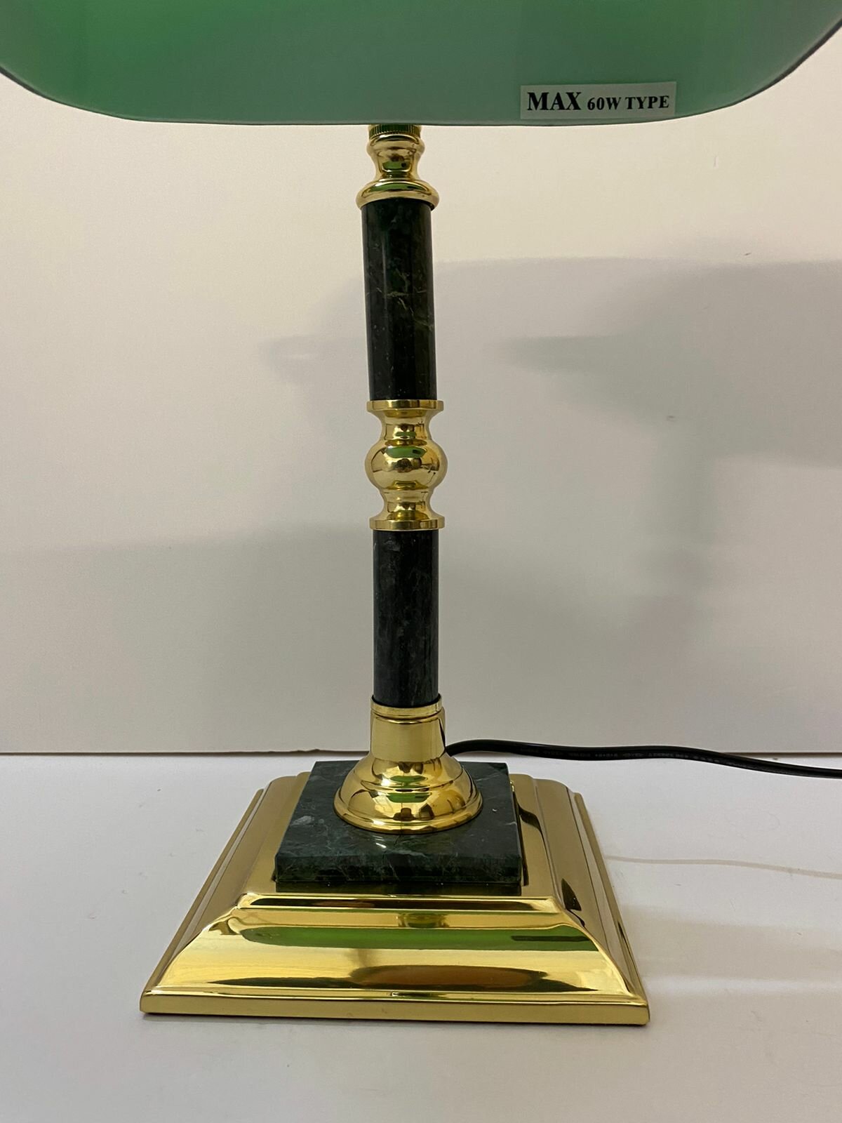 Лампа декоративная Galant 231197, E27, 60 Вт, зеленый/золото