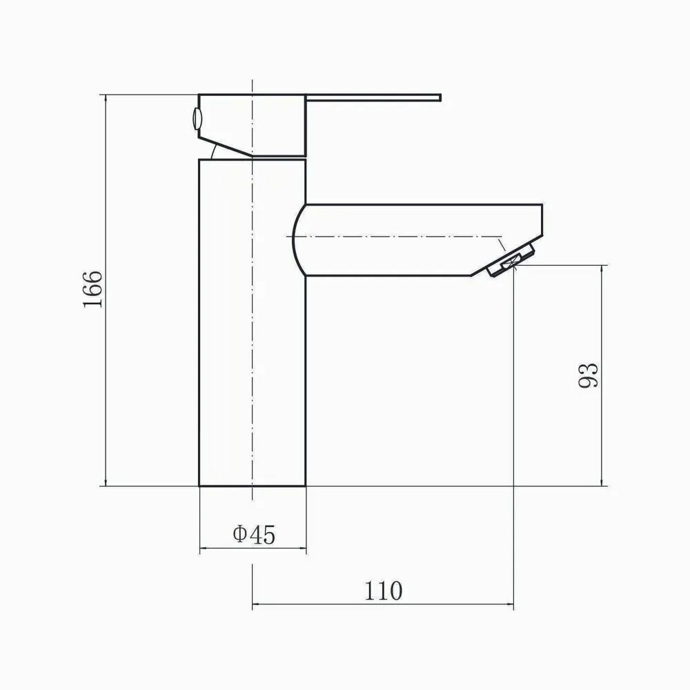 Смеситель для умывальника белый FASHUN A51101-8 — фото 1