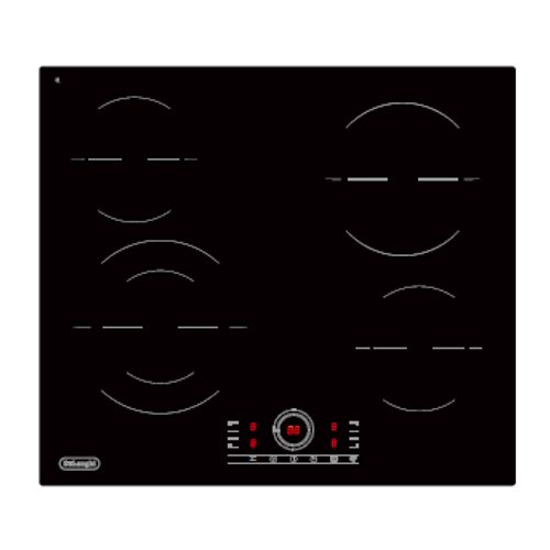 Керамическая варочная панель DeLonghi VITTORIO 1E1F CR 60 см черная Функция Melting сенсорное управление система обнаружения неисправностей 1502500₽