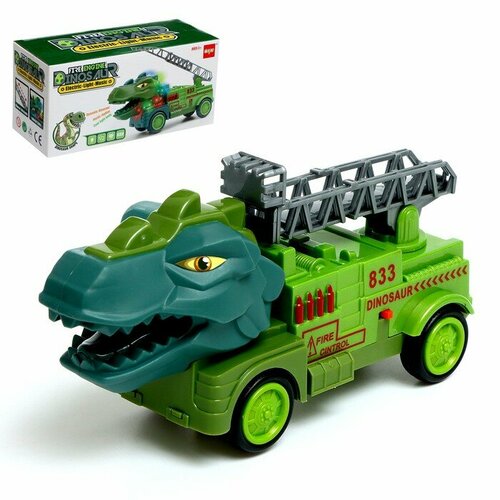 Машина «Динозавр», работает от батареек, свет и звук, микс мультяшный динозавр пузырьковая машина подарок игрушка для дома и улицы светильник музыка автоматическая машина для пузырьков с непреры