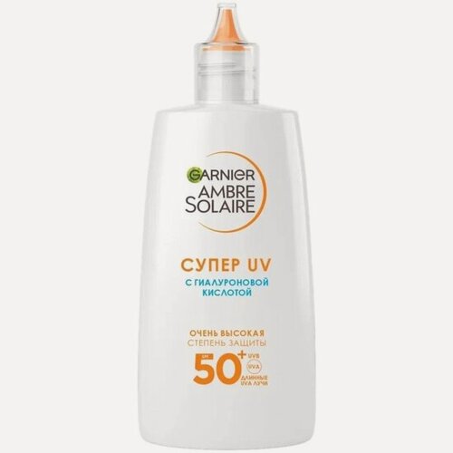 Изображение товара Солнцезащитный флюид для лица Garnier Ambre Solaire SPF50+, с гиалуроновой к-ой, 40 мл