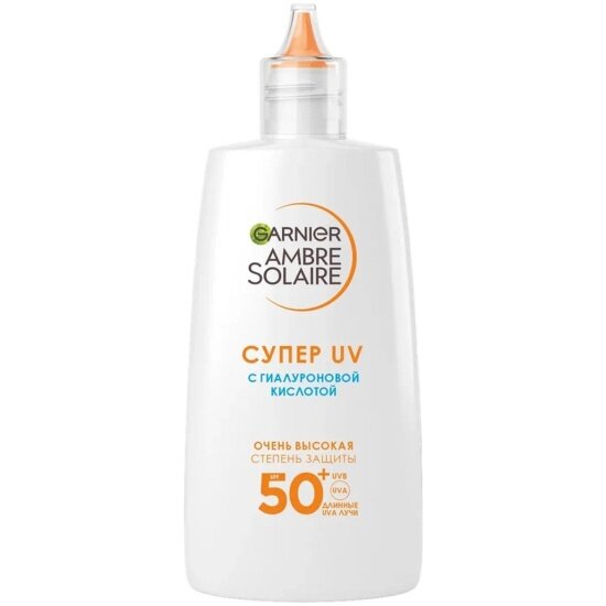 Солнцезащитный флюид для лица Garnier Ambre Solaire SPF50+, с гиалуроновой к-ой, 40 мл