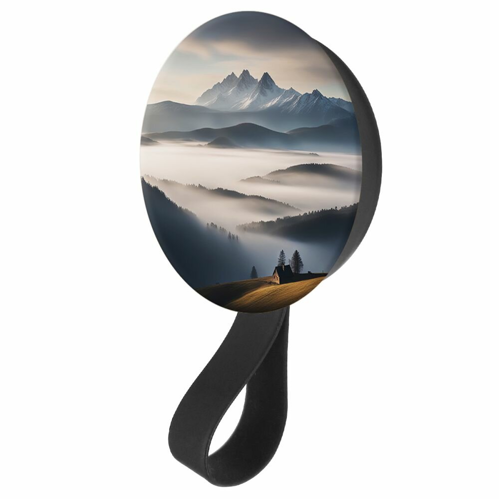 Кольцо-держатель с зеркалом Krutoff для телефона Туман