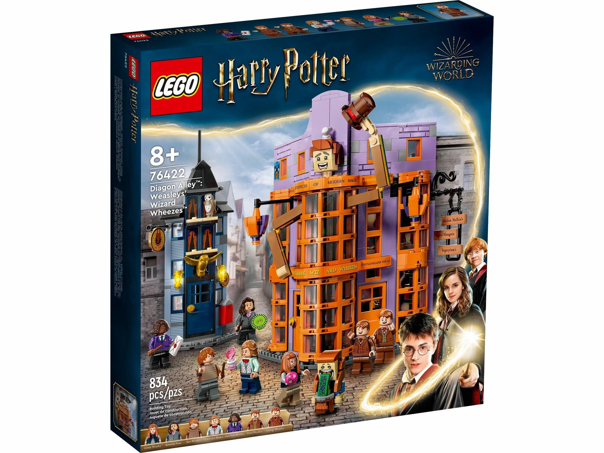 Конструктор LEGO Harry Potter 76422 Косой переулок: Волшебные хрипы Уизли