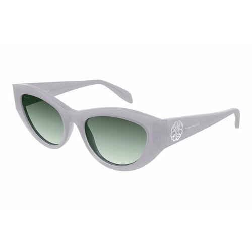 солнцезащитные очки alexander mcqueen кошачий глаз оправа металл градиентные для женщин черный Солнцезащитные очки Alexander McQueen, серый