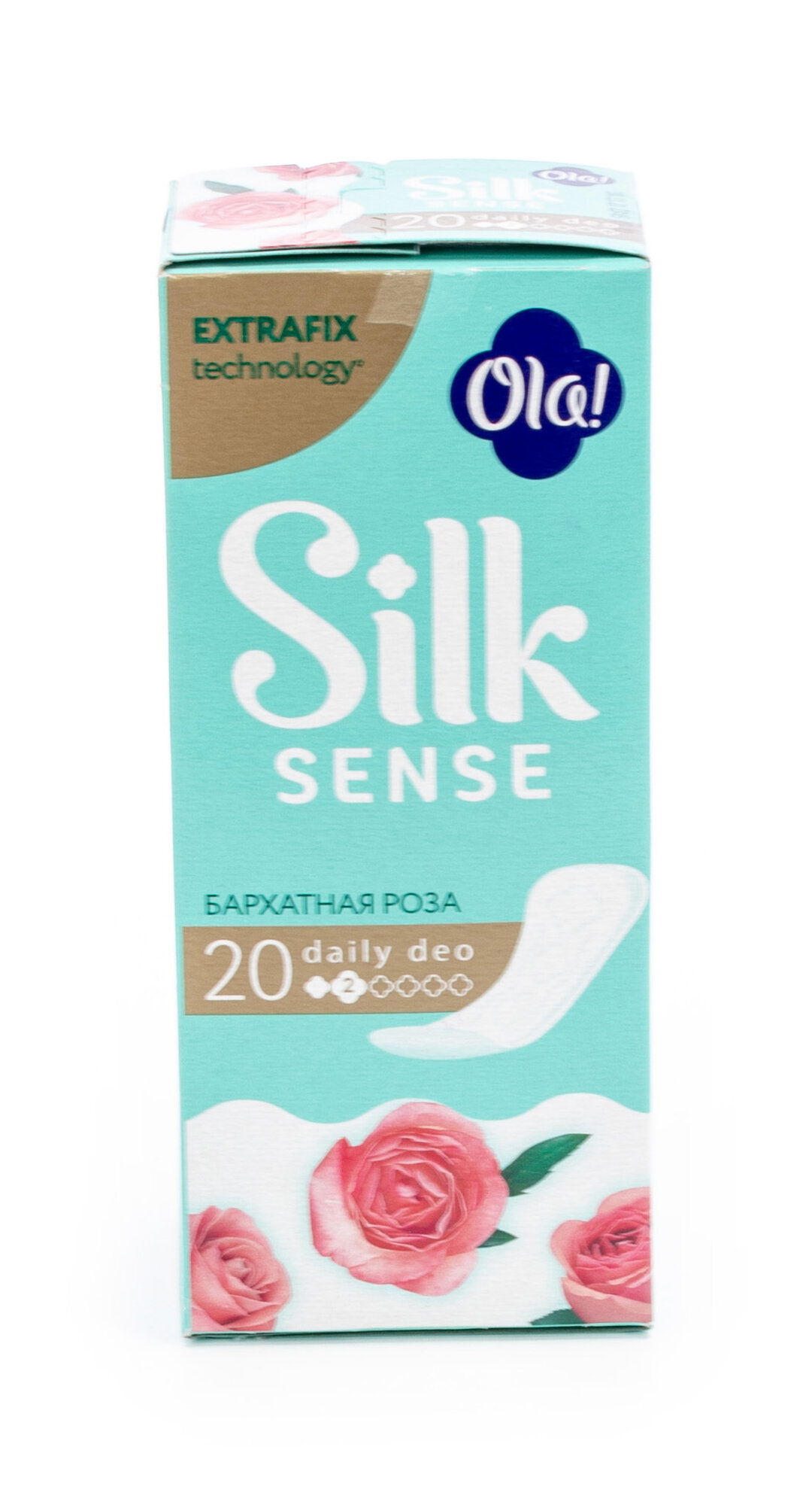 Ежедневные прокладки Ola / Ола Silk Sense Daily Deo Бархатная роза ароматизированные коробка 20шт. / женская гигиена