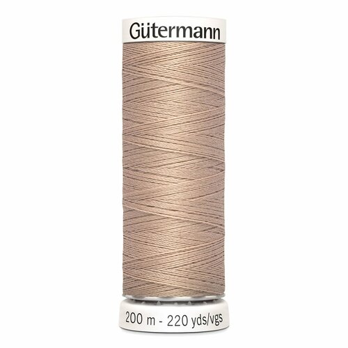 Нить универсальная Gutermann Sew All 200 метров, 100% полиэстер, цвет кэмел 422